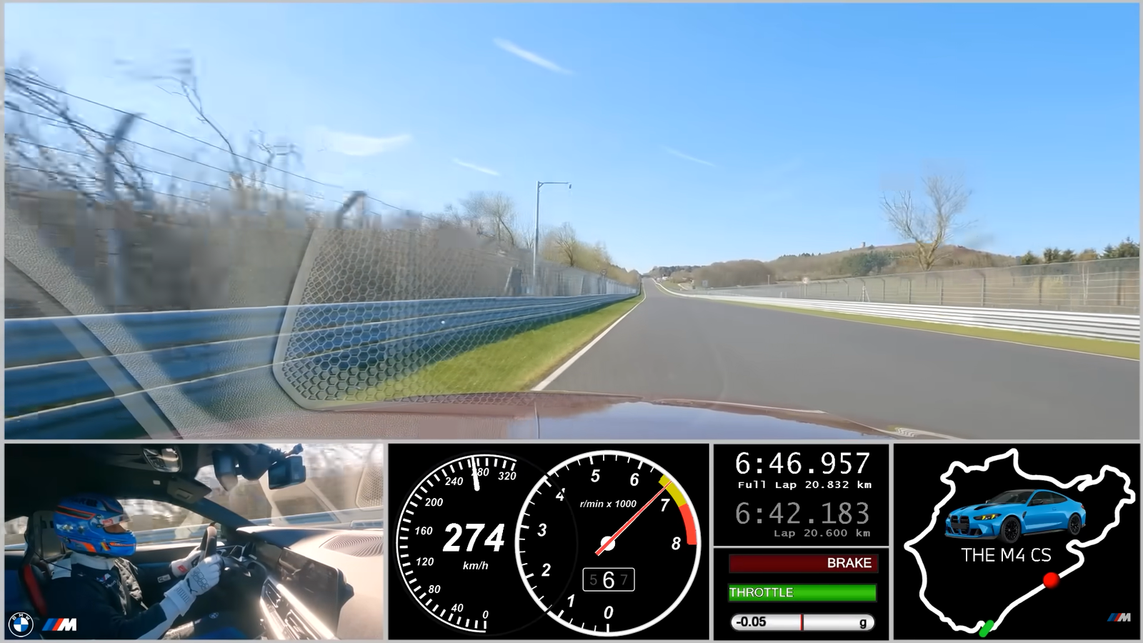Watch The 542bhp BMW M4 CS Take On The 'Ring